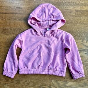 Chaser brand cropped hooded pink, super soft sweatshirt size 4 NWT